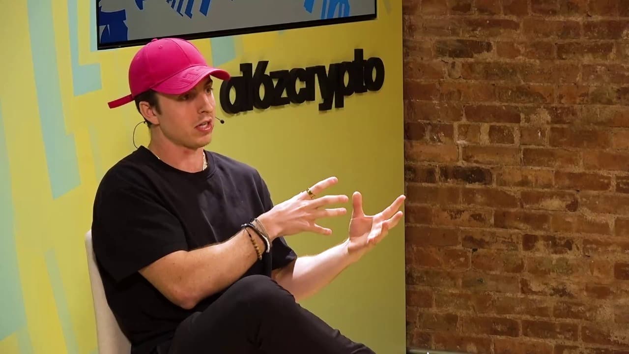 Austin presenting to a16z founders